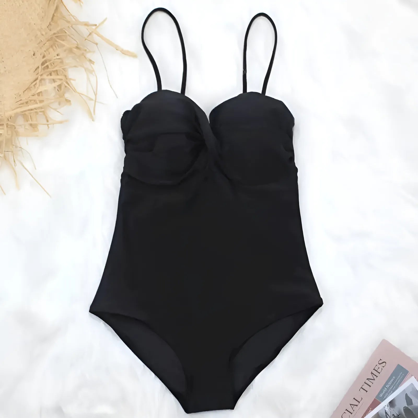 Black Classic One-Piece Swimsuit