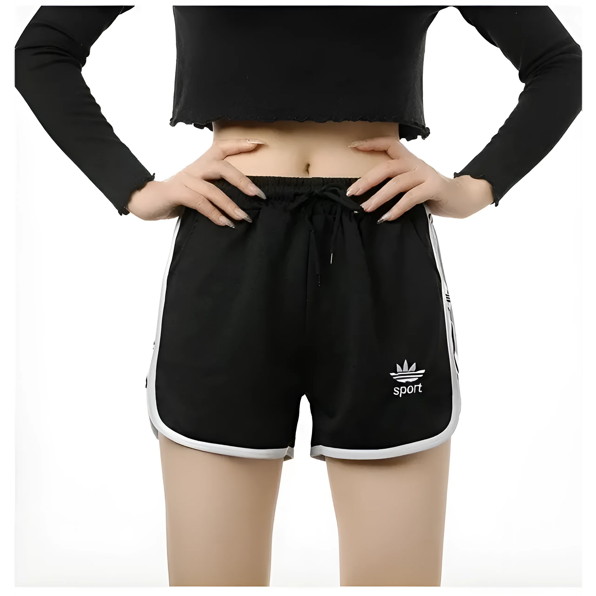 Black Classic Sports Shorts