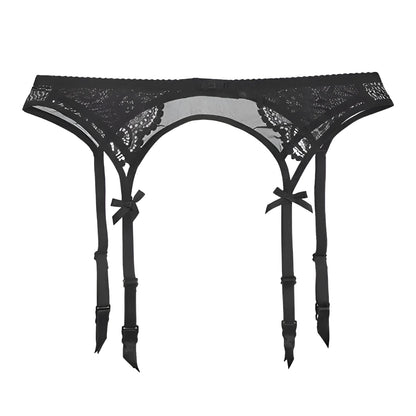 Black Classic Suspender Belt