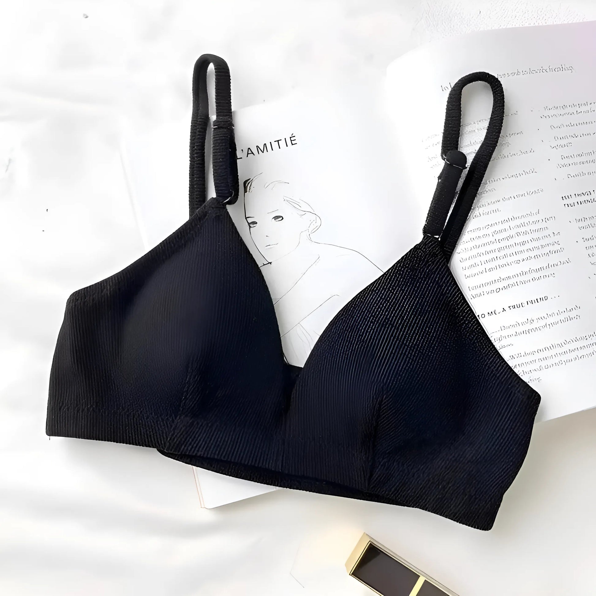 Black Classic Triangle Cup Bra