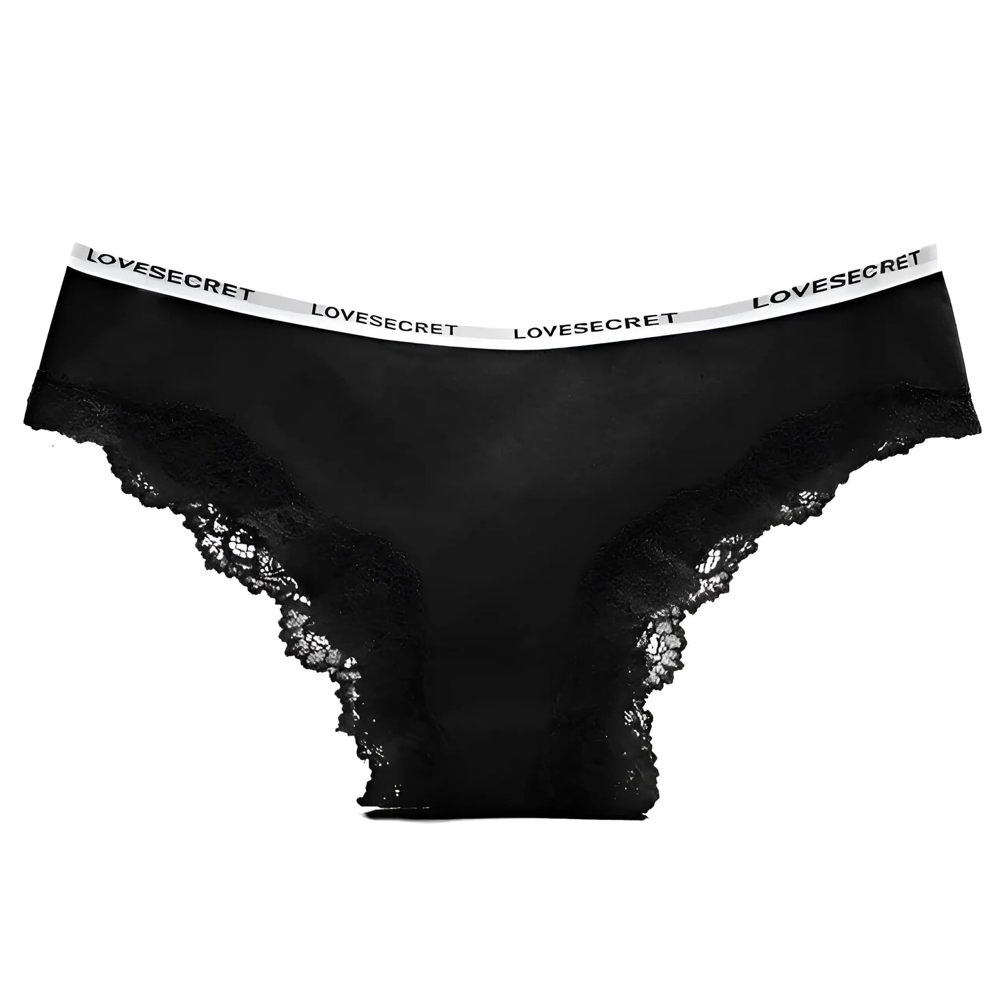 Black Elegant Lace Briefs