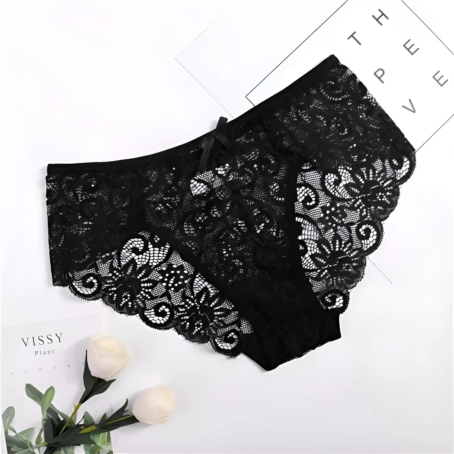 Black Elegant Lace Knickers