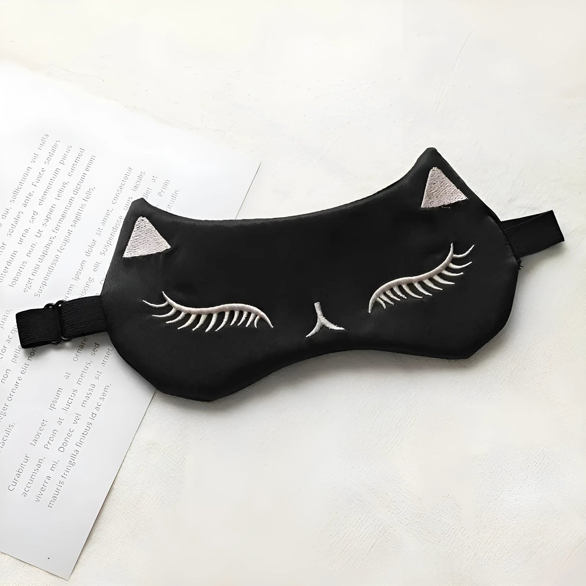 Black Eye Mask with Ears