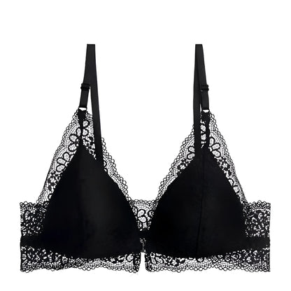 Black Lace Bralette Bra