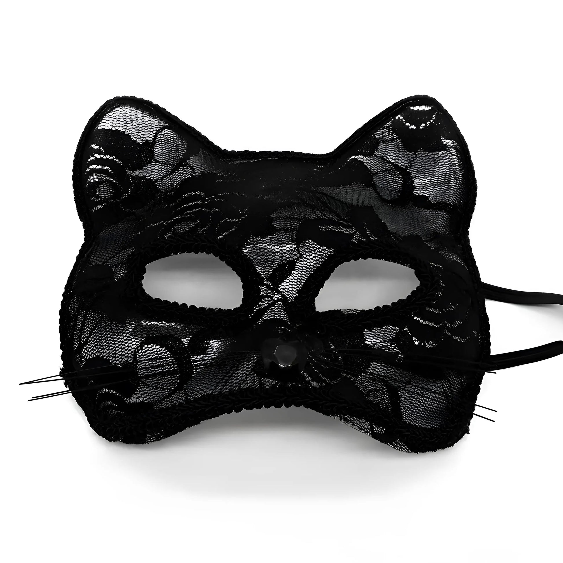 Black Lace Cat Mask