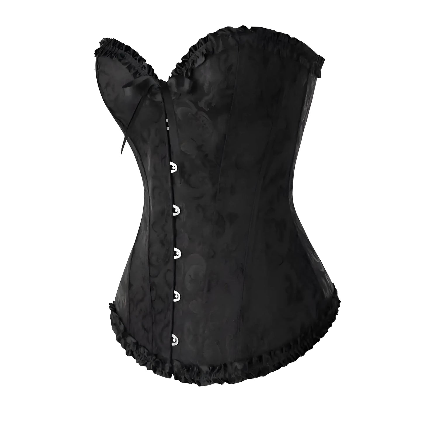 Black Lace Corset with Ties