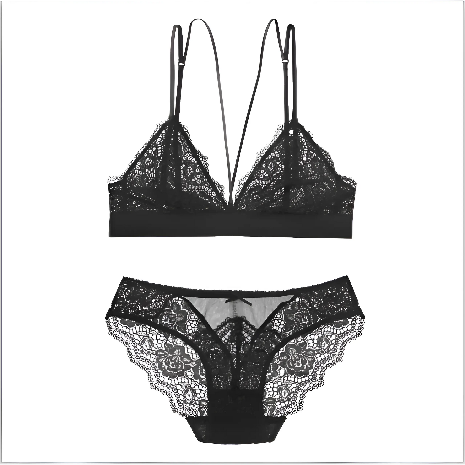 Black Lace Lingerie Set