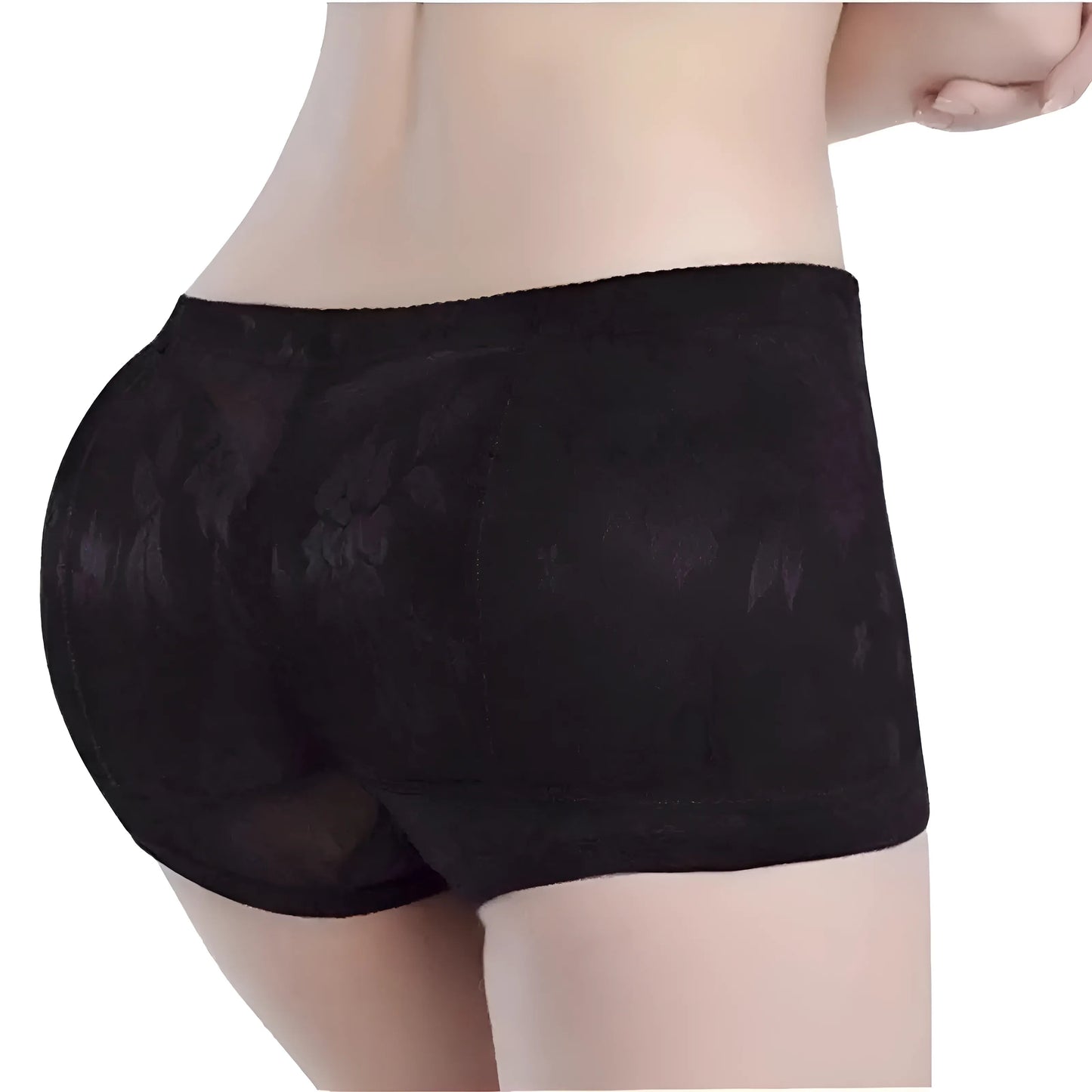 Black Lace Push-Up Shorts for Enhanced Bum and Hips