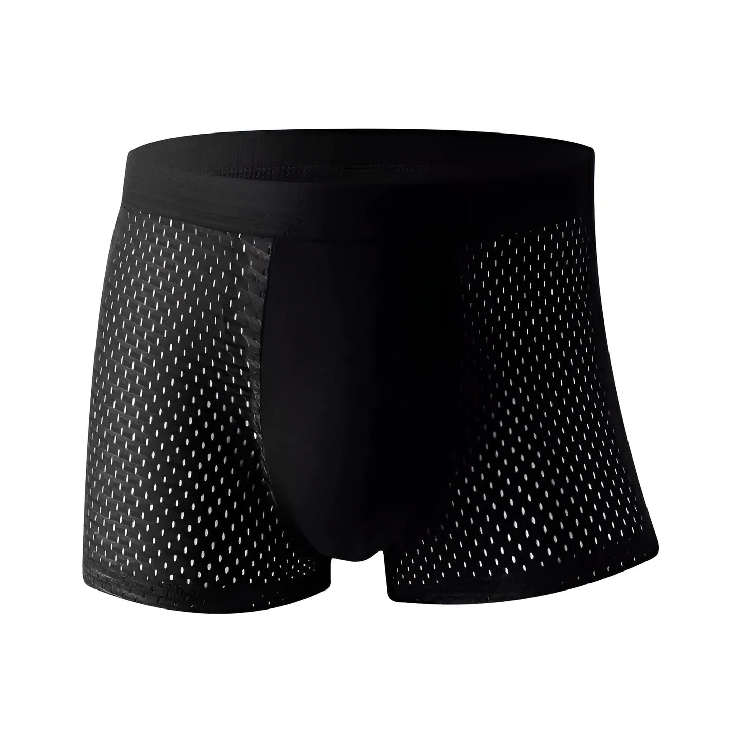 Black Men's Breathable Boxer Shorts