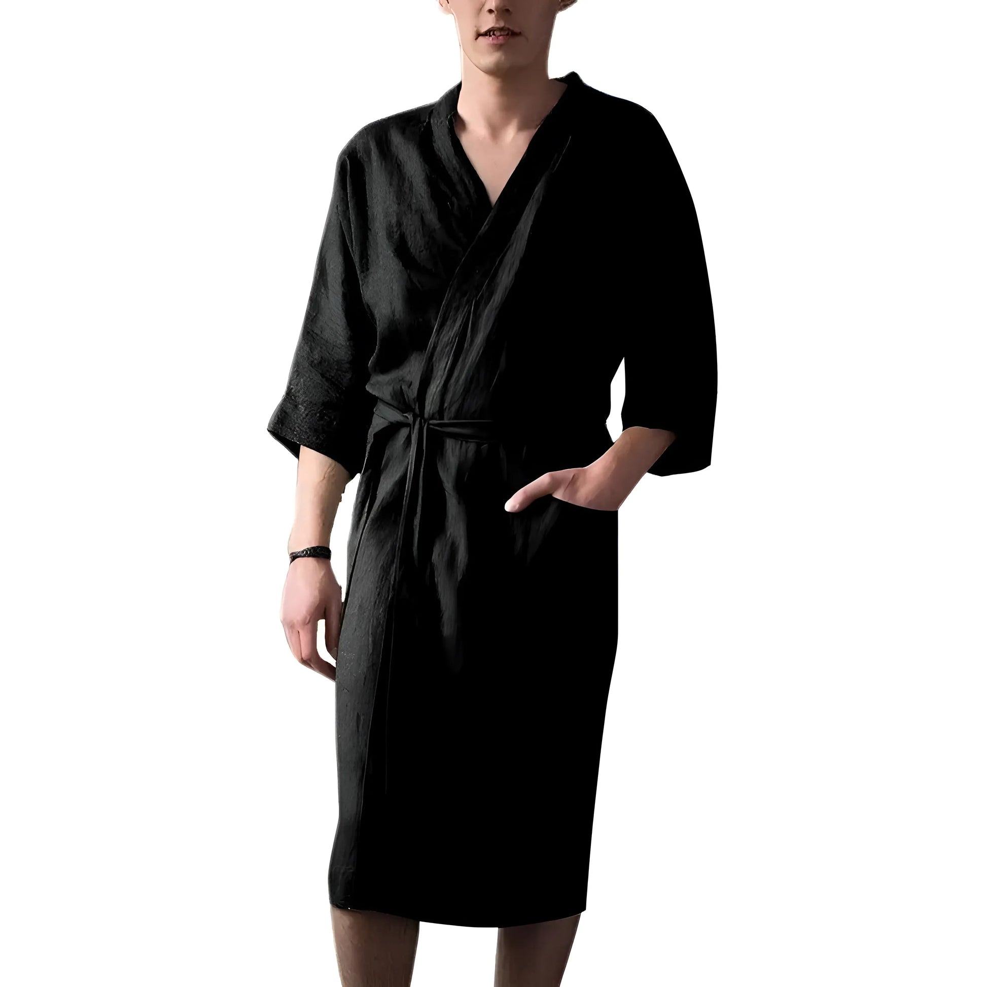 Black Men's Classic Cut Robe