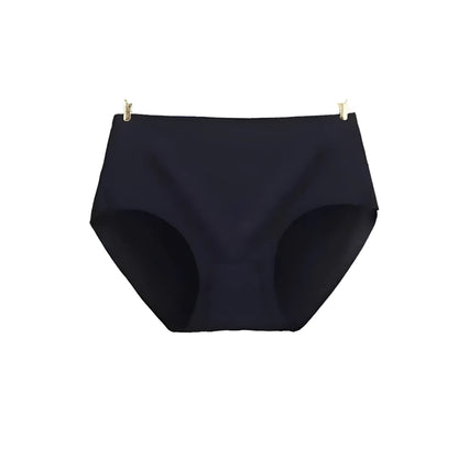 Black Seamless High-Waisted Briefs