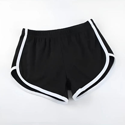 Black Sporty Sleep Shorts