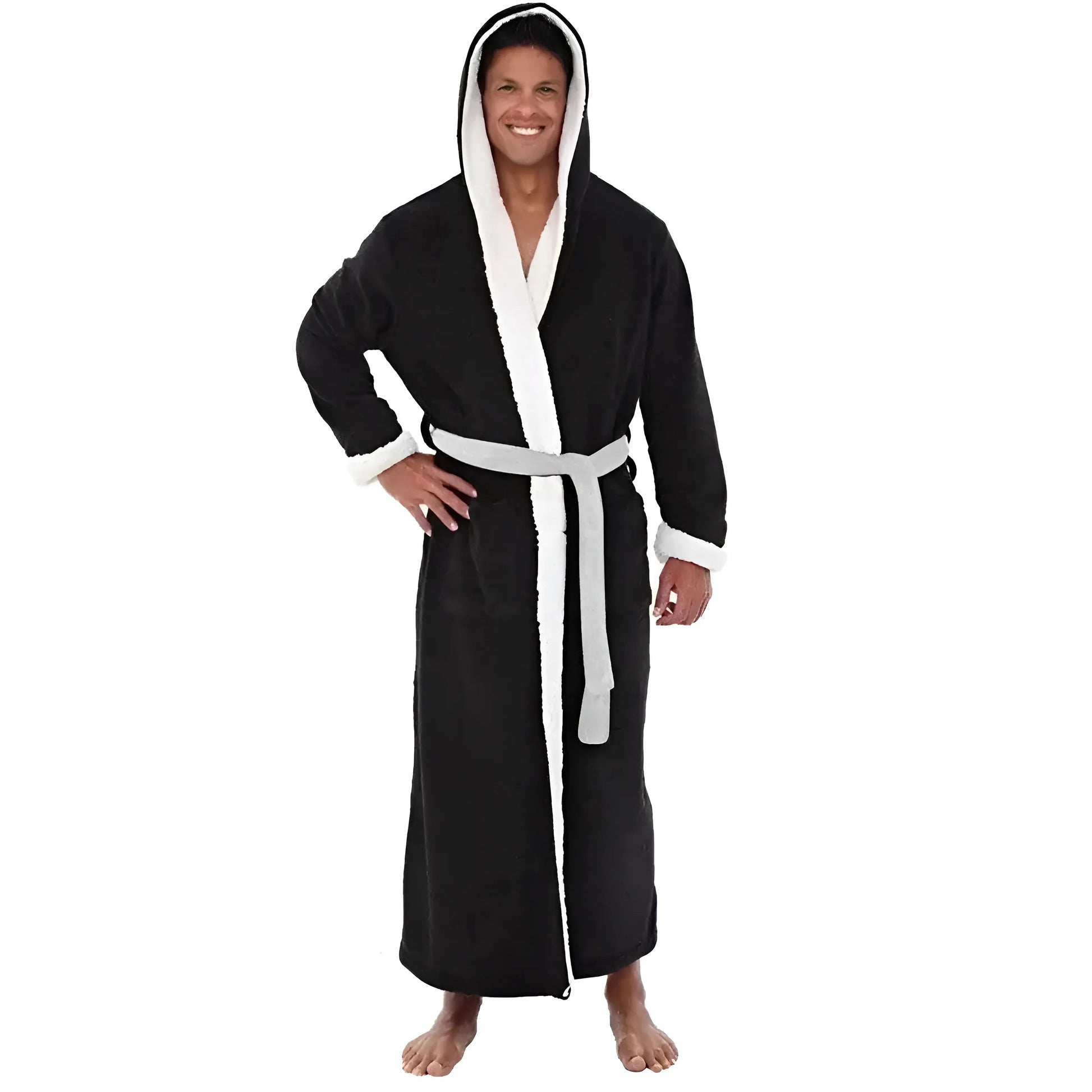 Black Universal Men's Robe