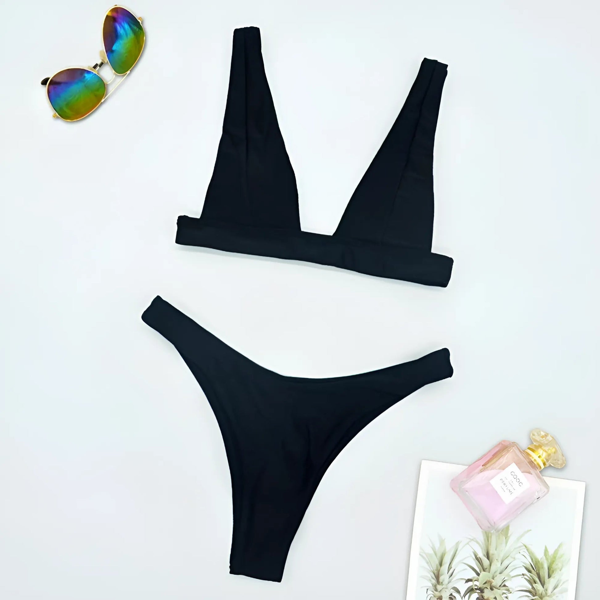 Black Universal Two-Piece Swimsuit