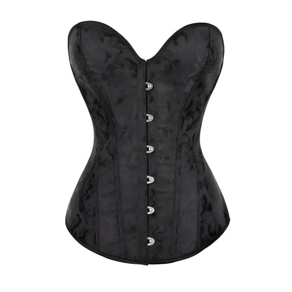 Black Women's Hook Fastening Corset