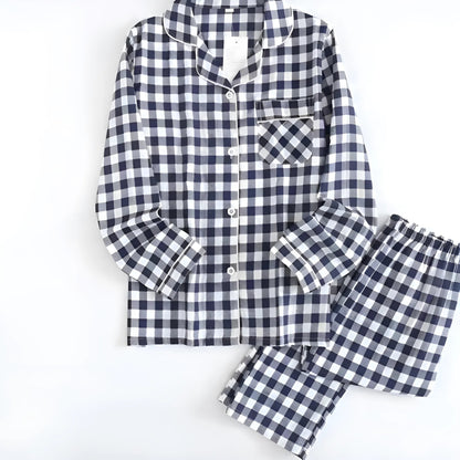 Blue Children's Checked Pyjamas