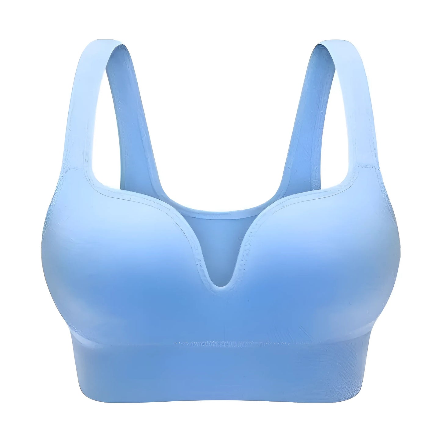 Blue Classic Cut Sports Bra