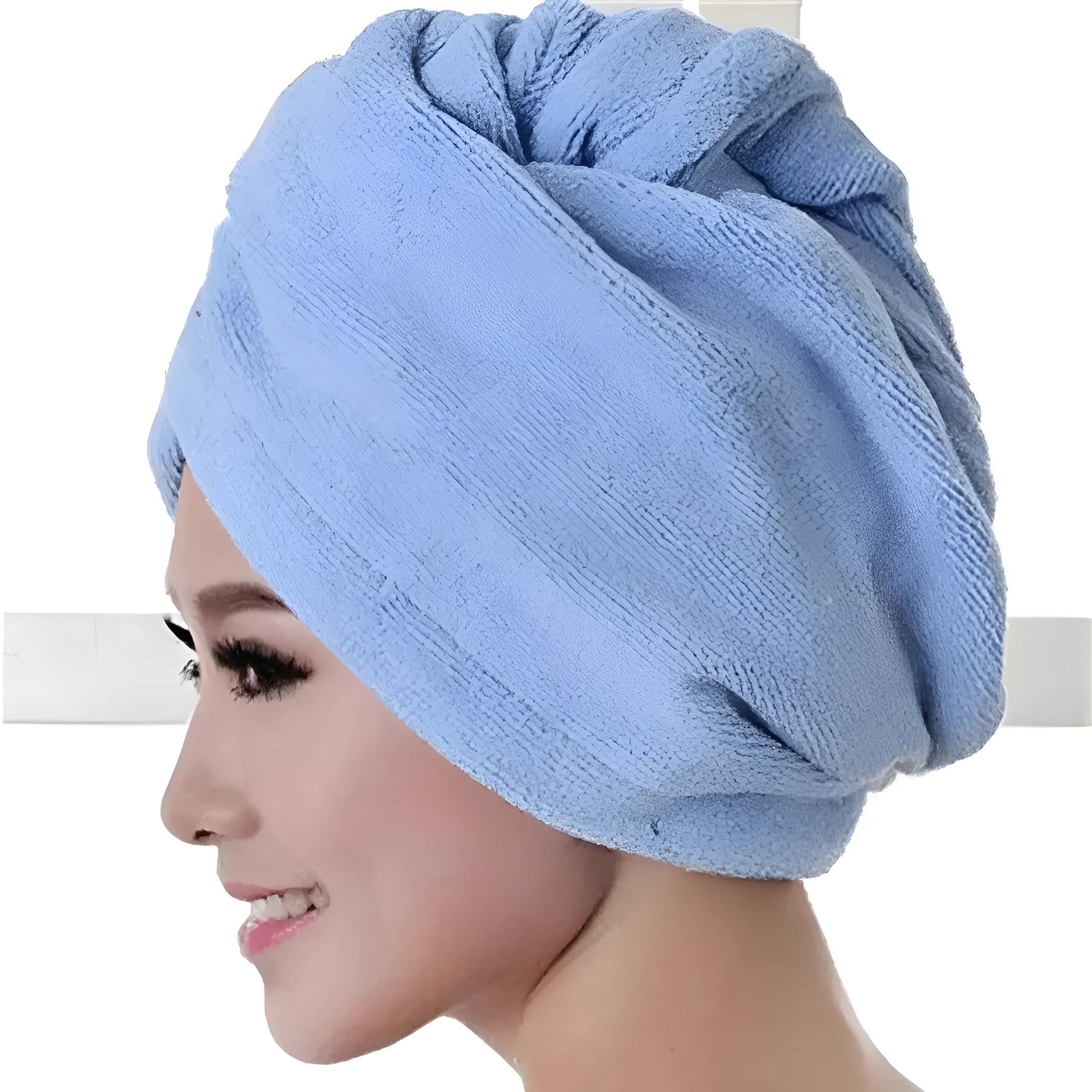 Blue Classic Hair Towel