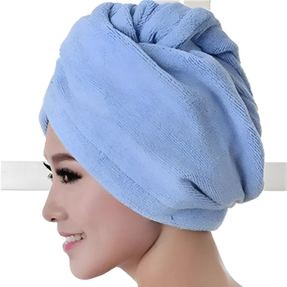 Blue Classic Hair Towel