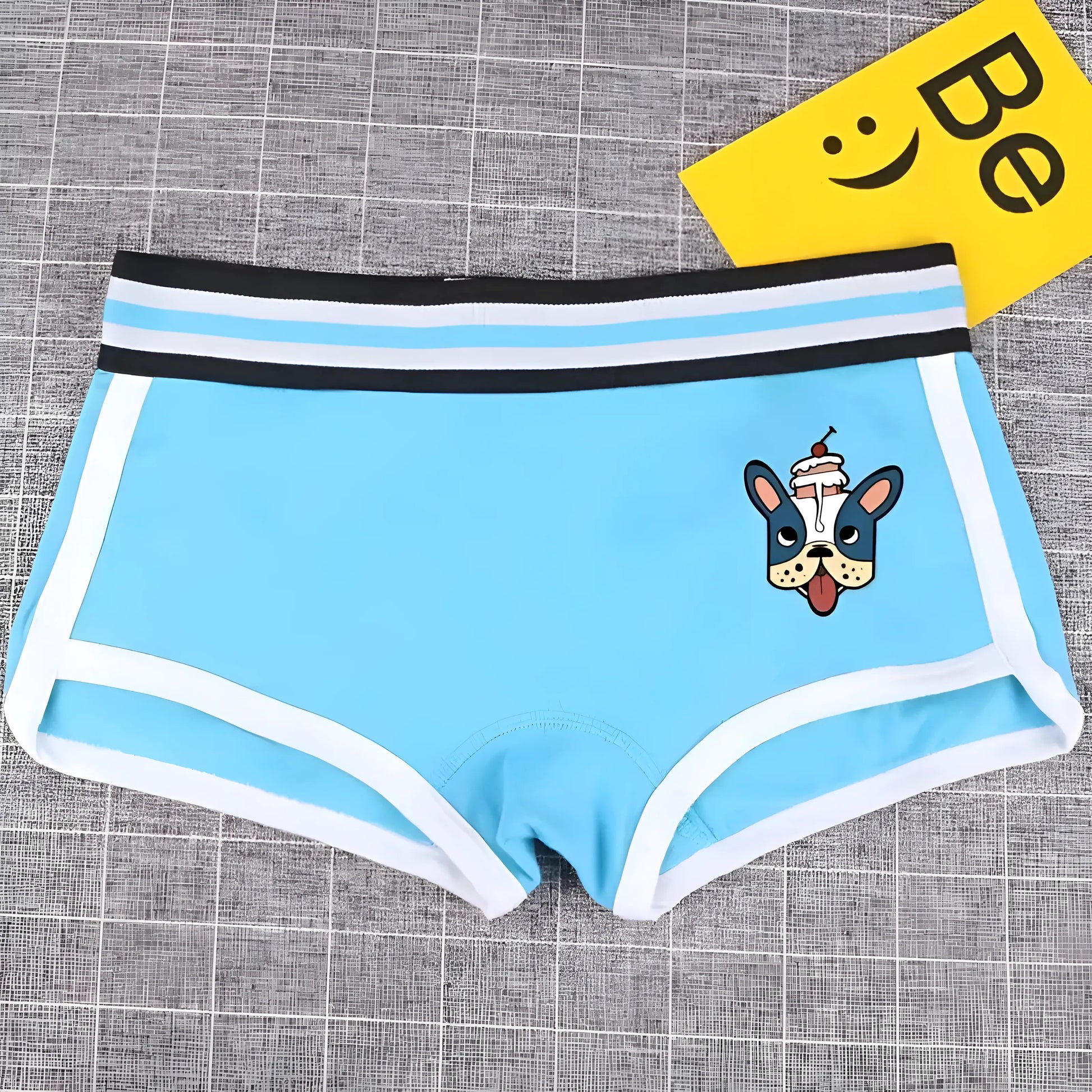 Blue Colourful Women's Boxer Shorts