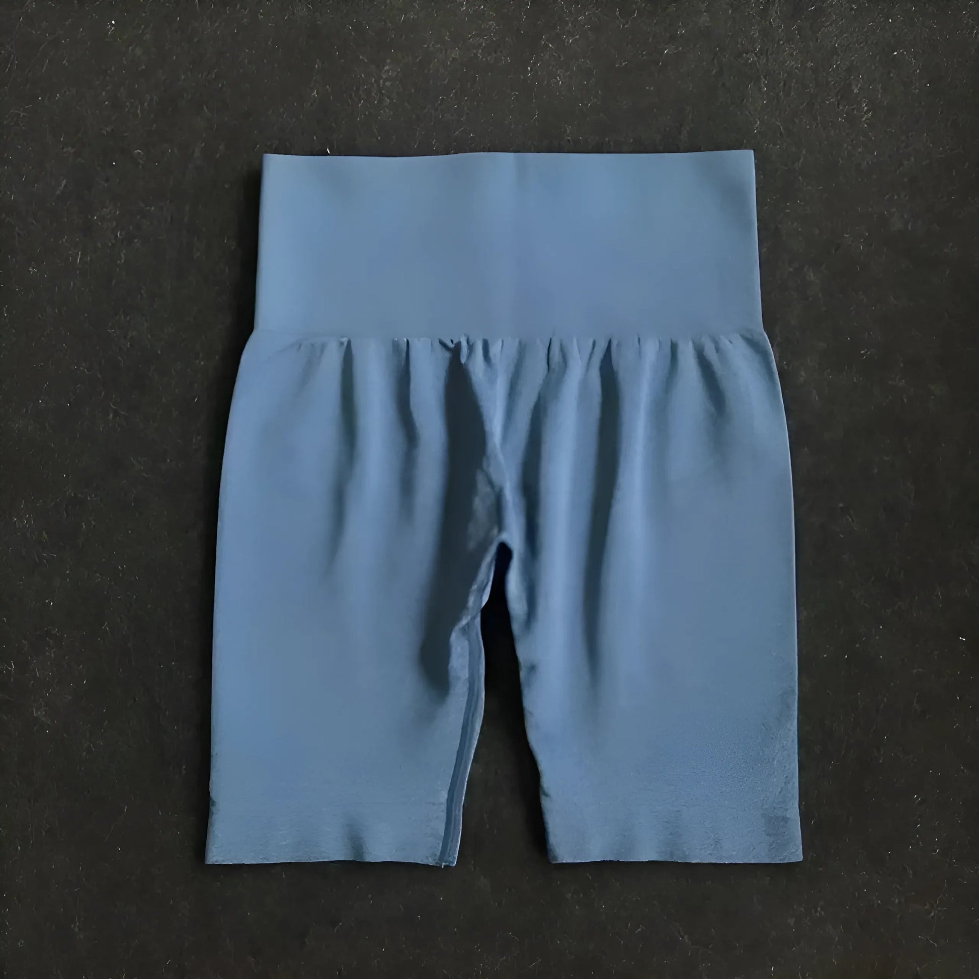 Blue Cycling Shorts in a Fitted Style