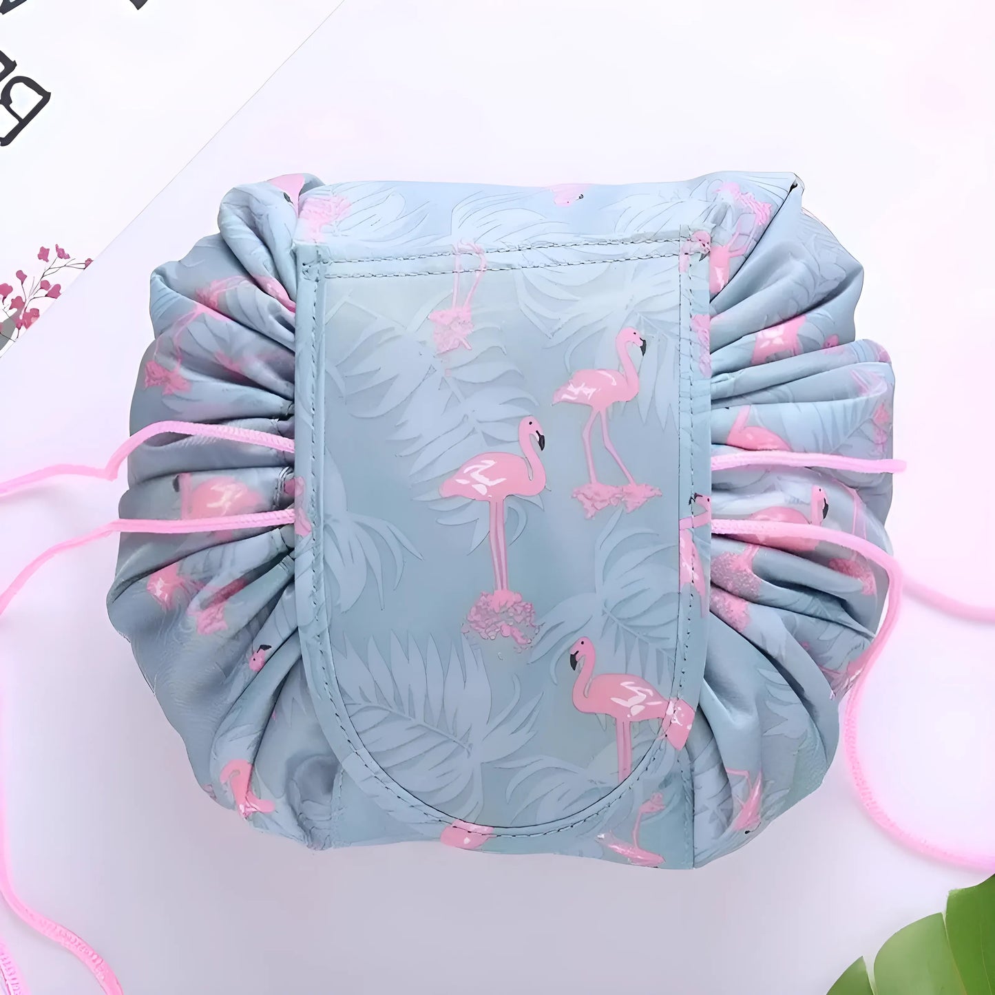 Blue Foldable Cosmetic Pouch - Bag