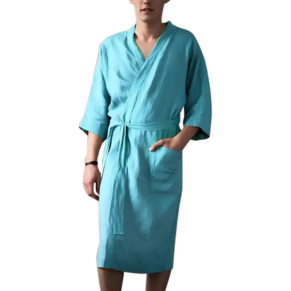 Blue Men's Classic Cut Robe