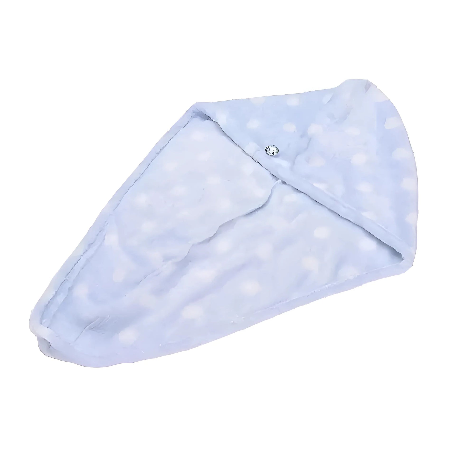 Blue Polka Dot Hair Towel