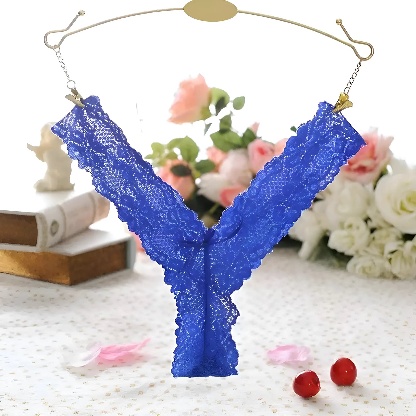 Blue Universal Lace Thongs