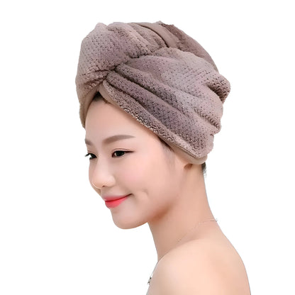 Brown Classic Hair Towel