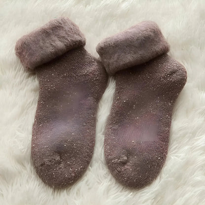 Brown Warm Women's Socks