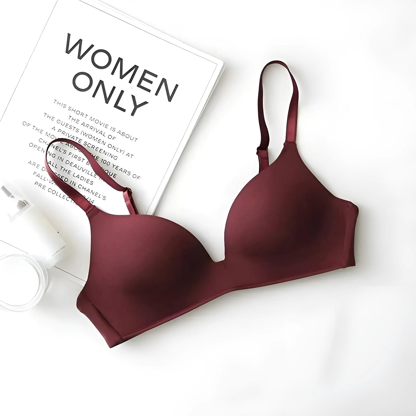 Burgundy Classic Seamless Bra