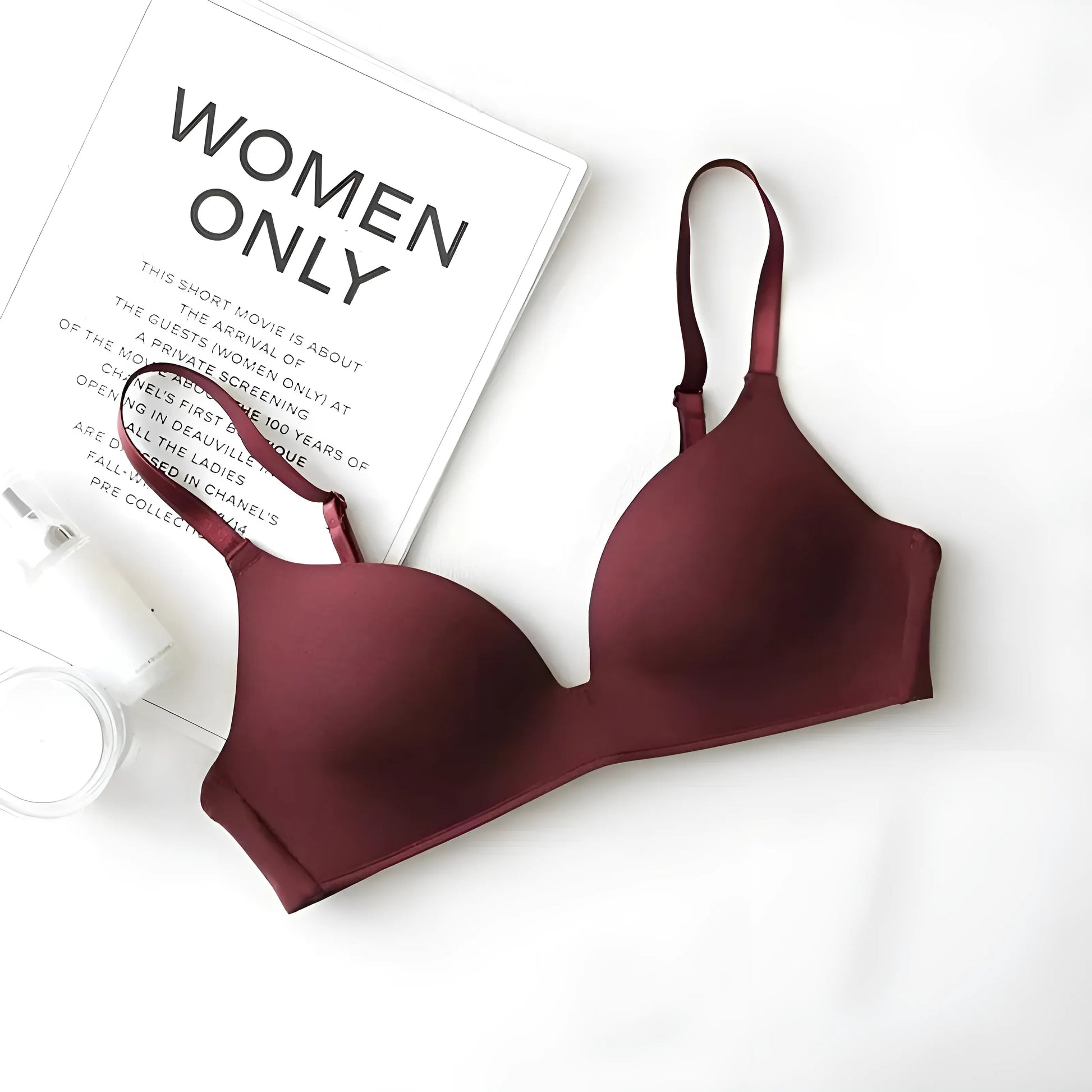 Burgundy Classic Seamless Bra