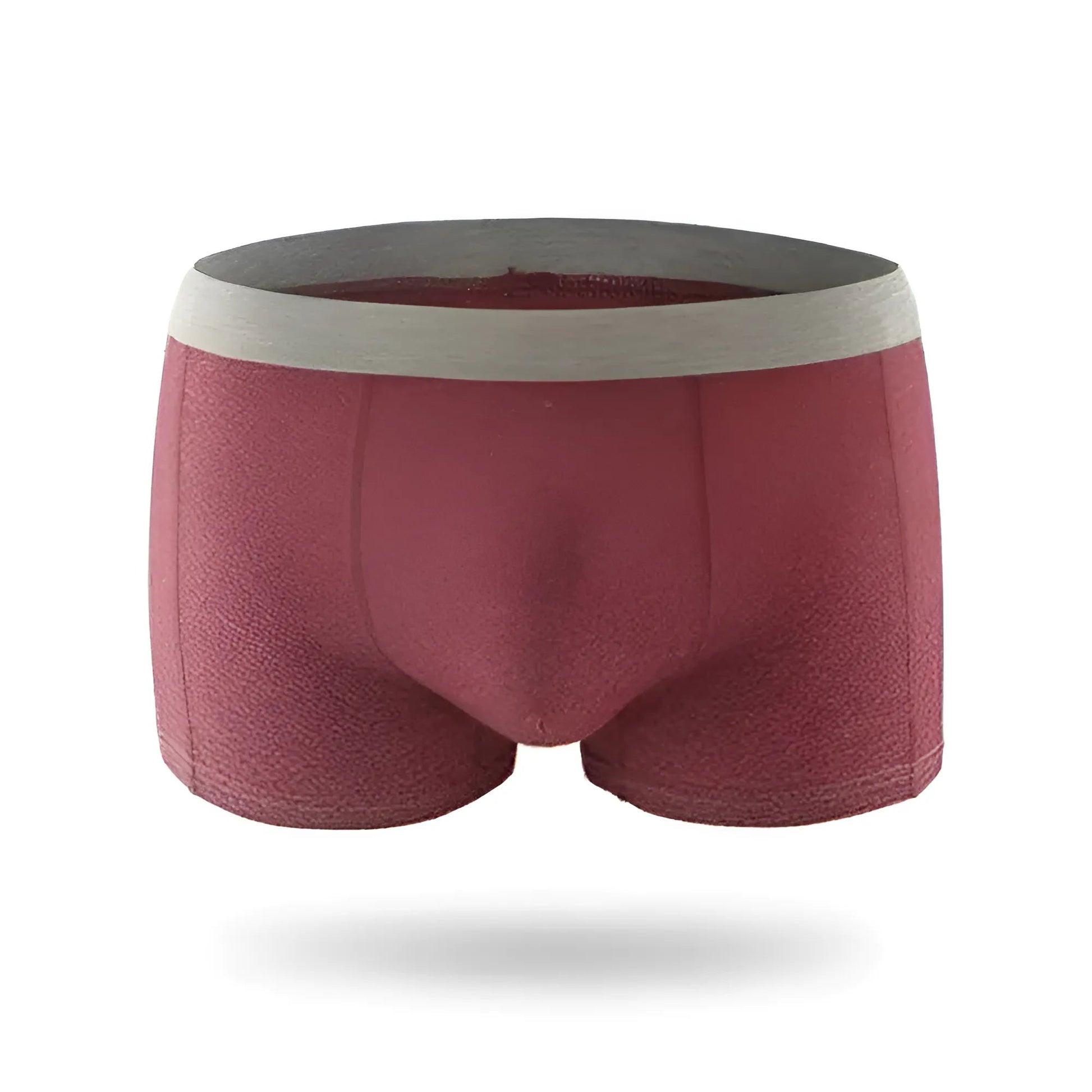 Burgundy Men's Cotton Boxer Shorts