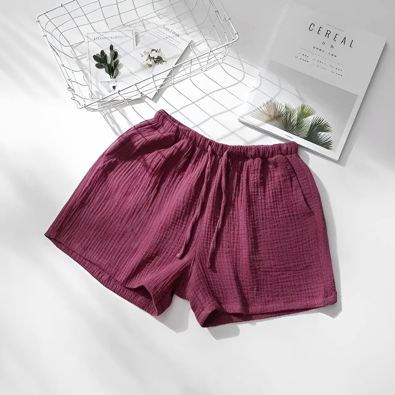 Burgundy Sleep Shorts