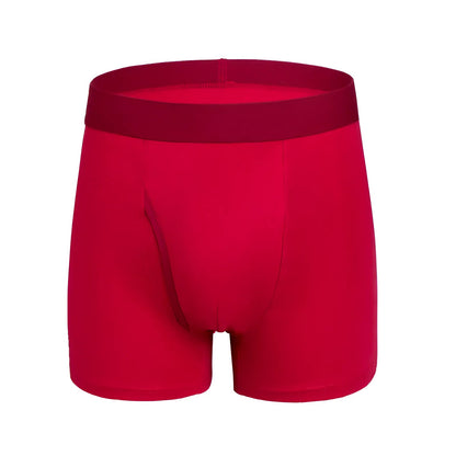 Burgundy Universal Men's Boxer Shorts