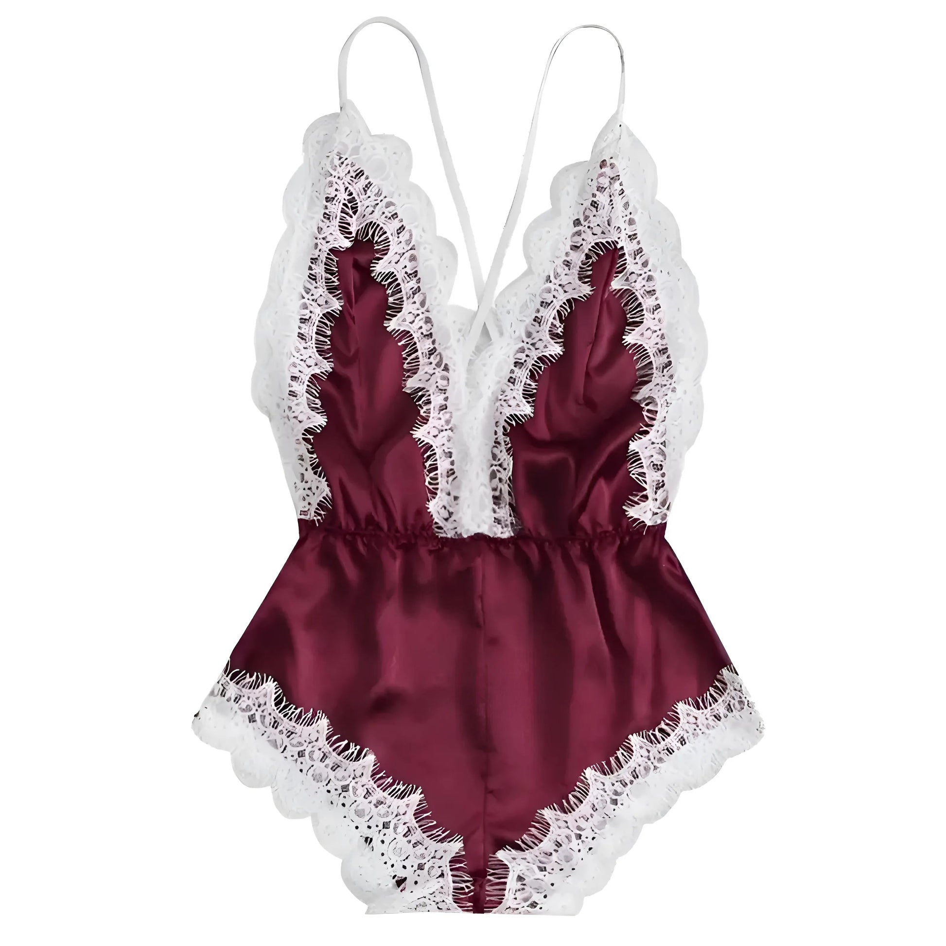 Burgundy Women's One-Piece Pyjamas