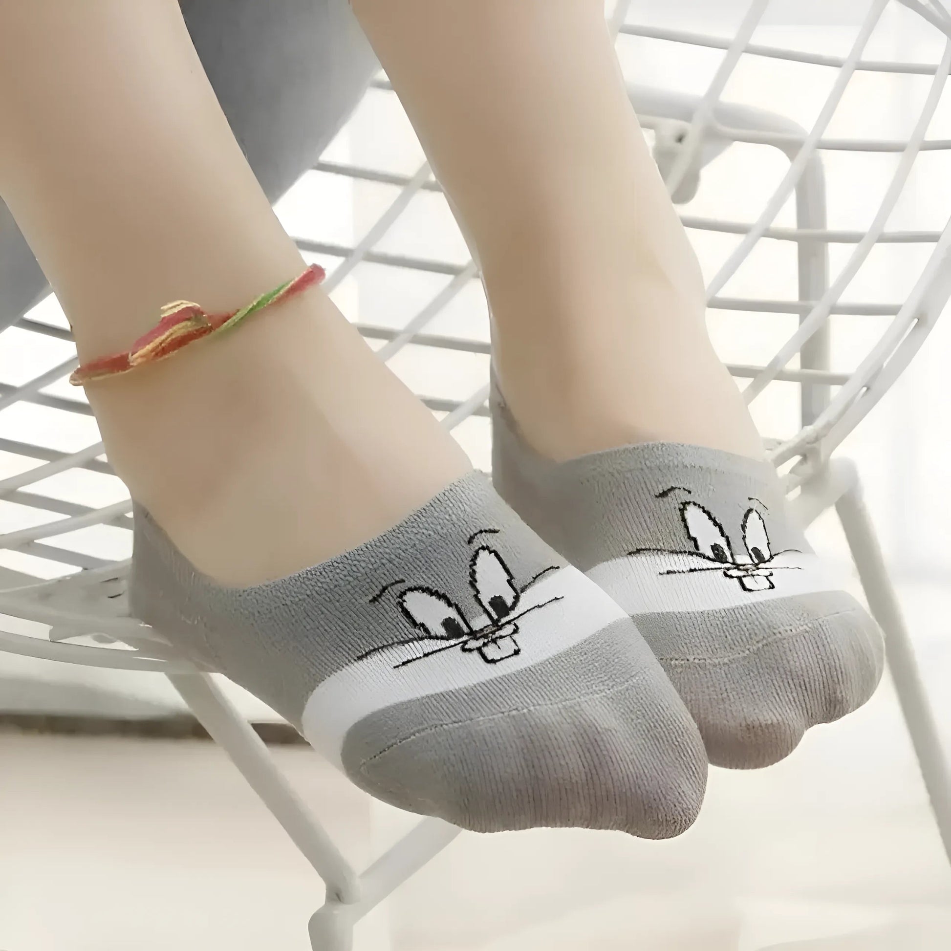  Cartoon Character Ankle Socks