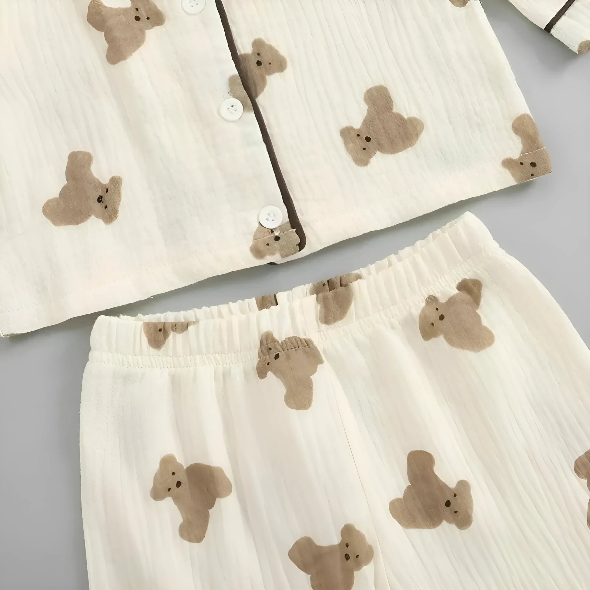  Children's Bear Print Pyjamas