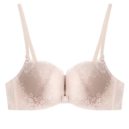 Lace Front Fastening Push-Up Bra