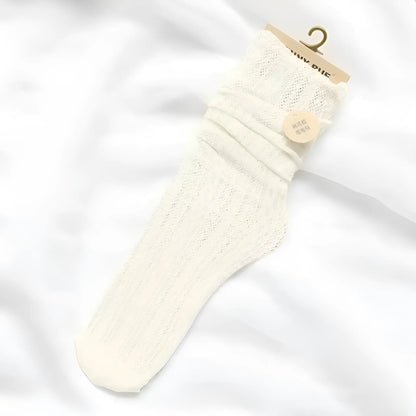 Cream Women's Openwork Socks