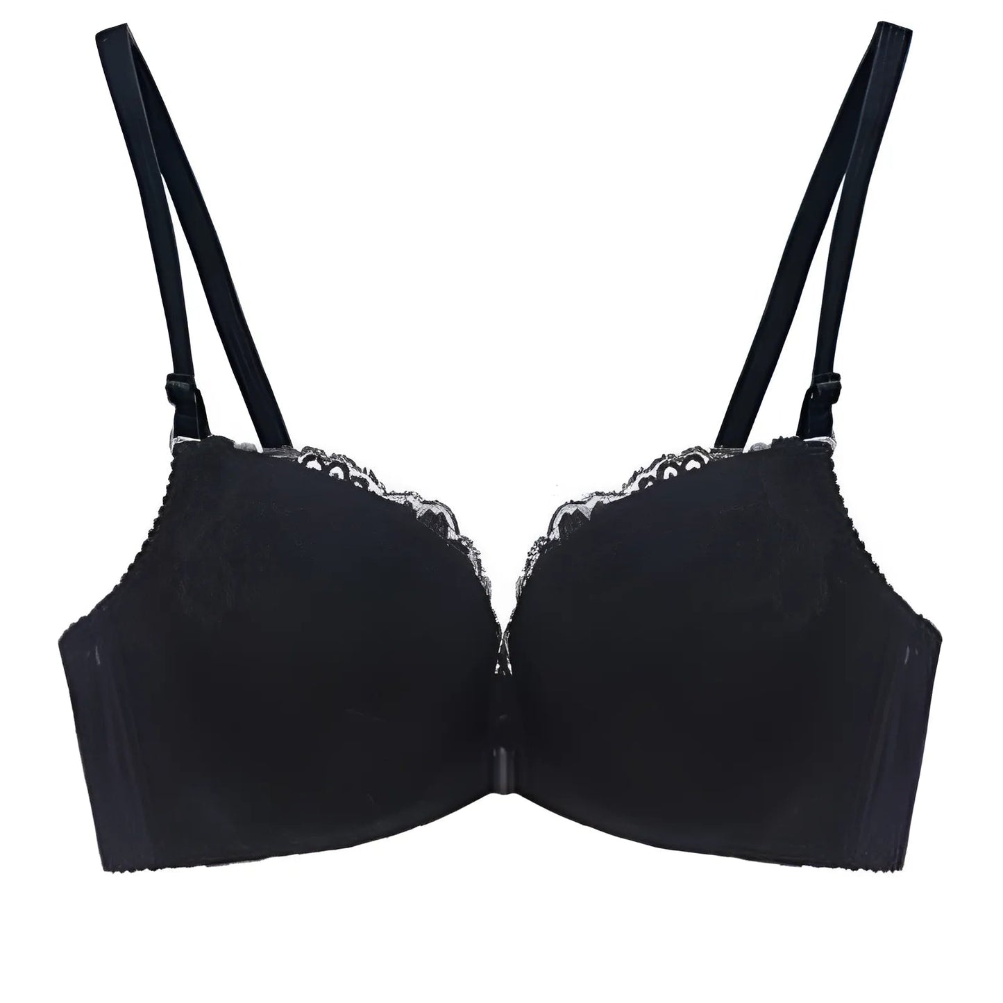 Lace Front Fastening Push-Up Bra