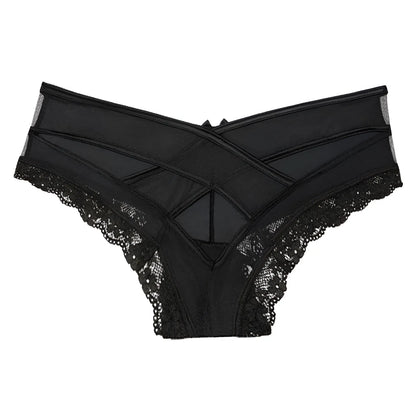 Lace Knickers with Decorative Straps