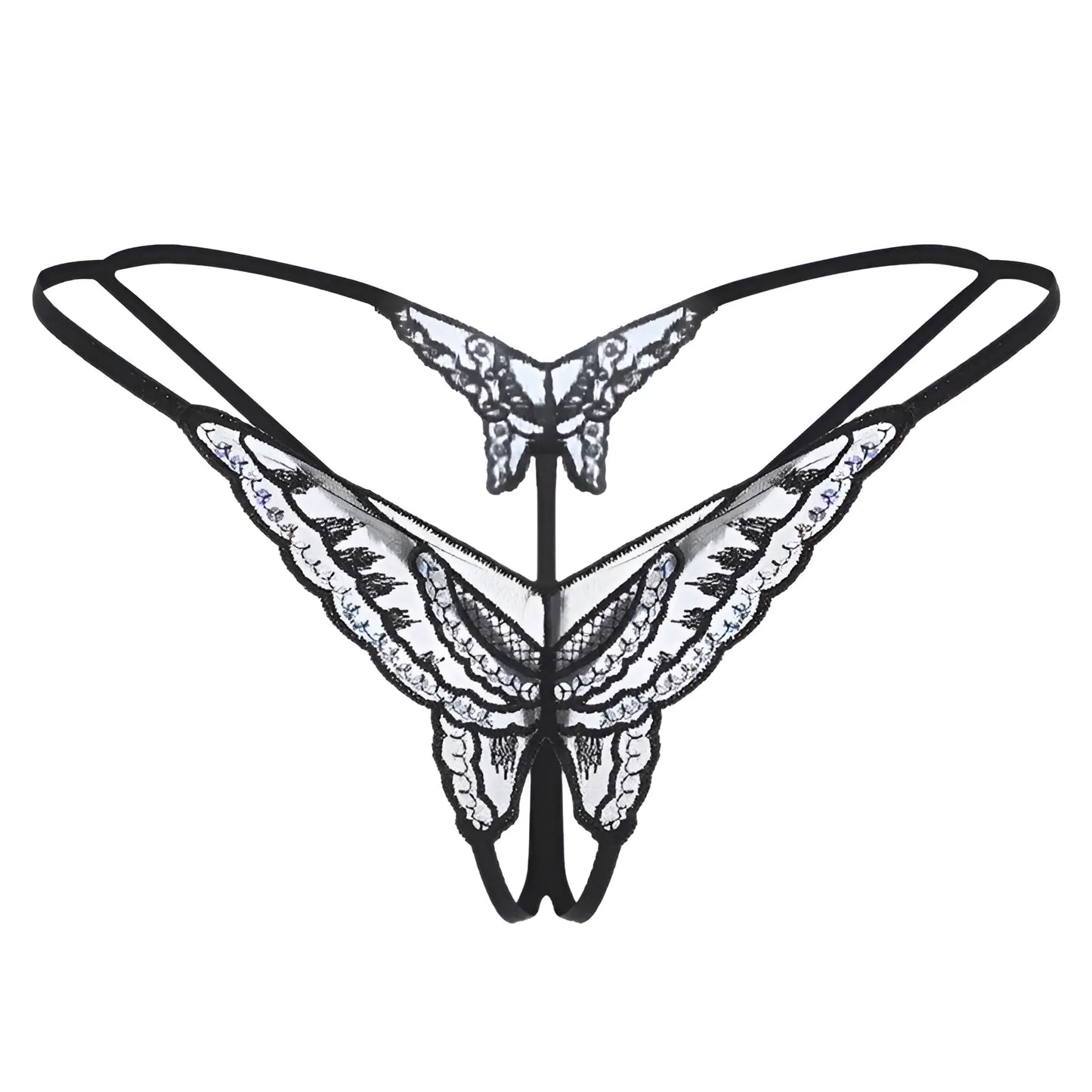 Women's Thong with Decorative Butterfly