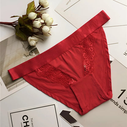 Lace Knickers with Elastic Waistband