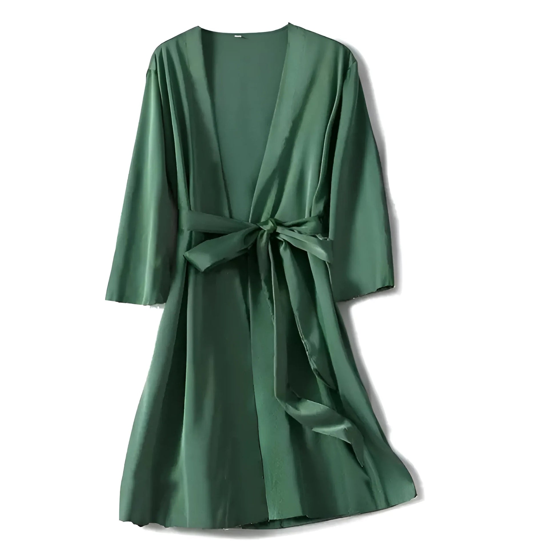 Dark Green Classic Women's Peignoir