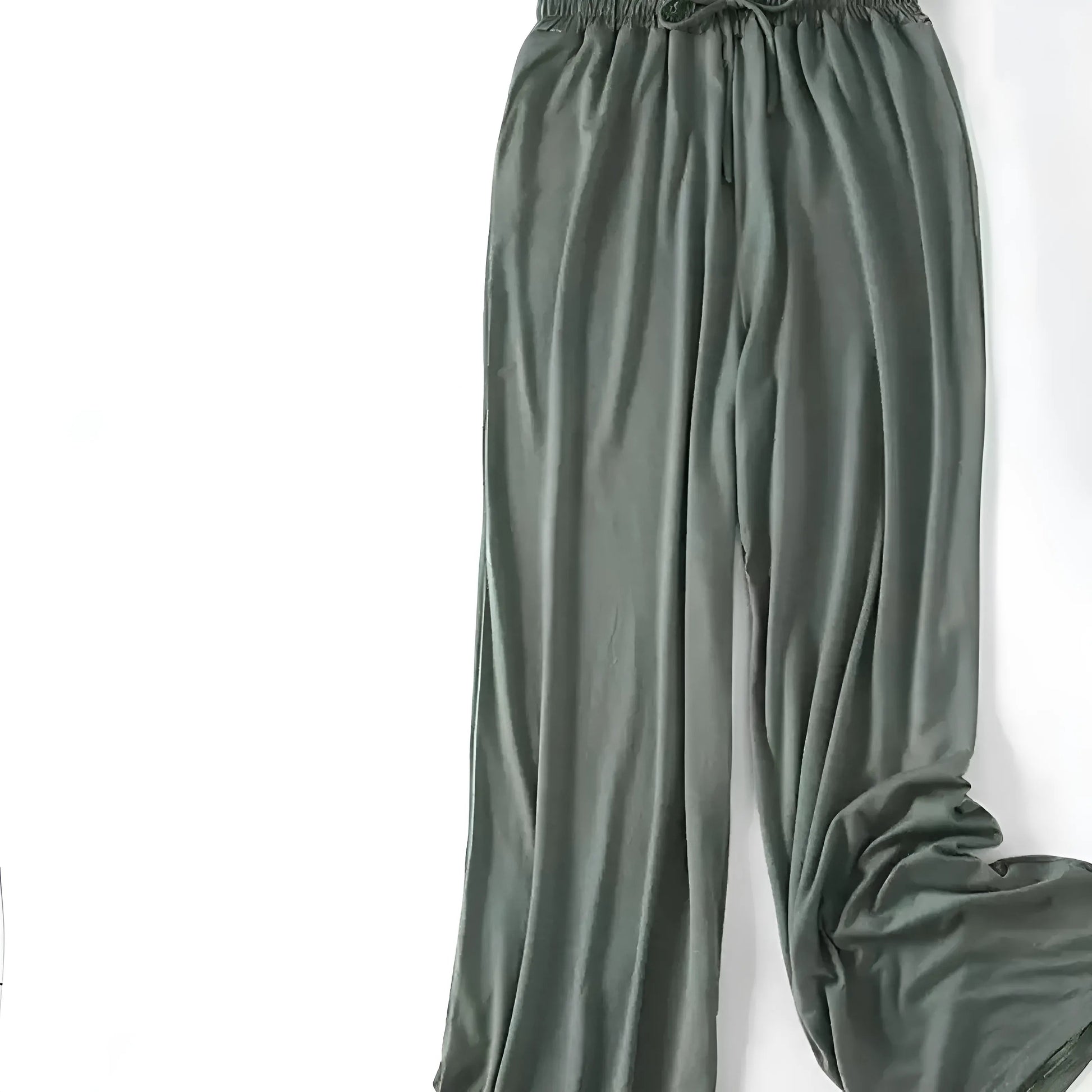 Dark Green Loose Sleep Trousers