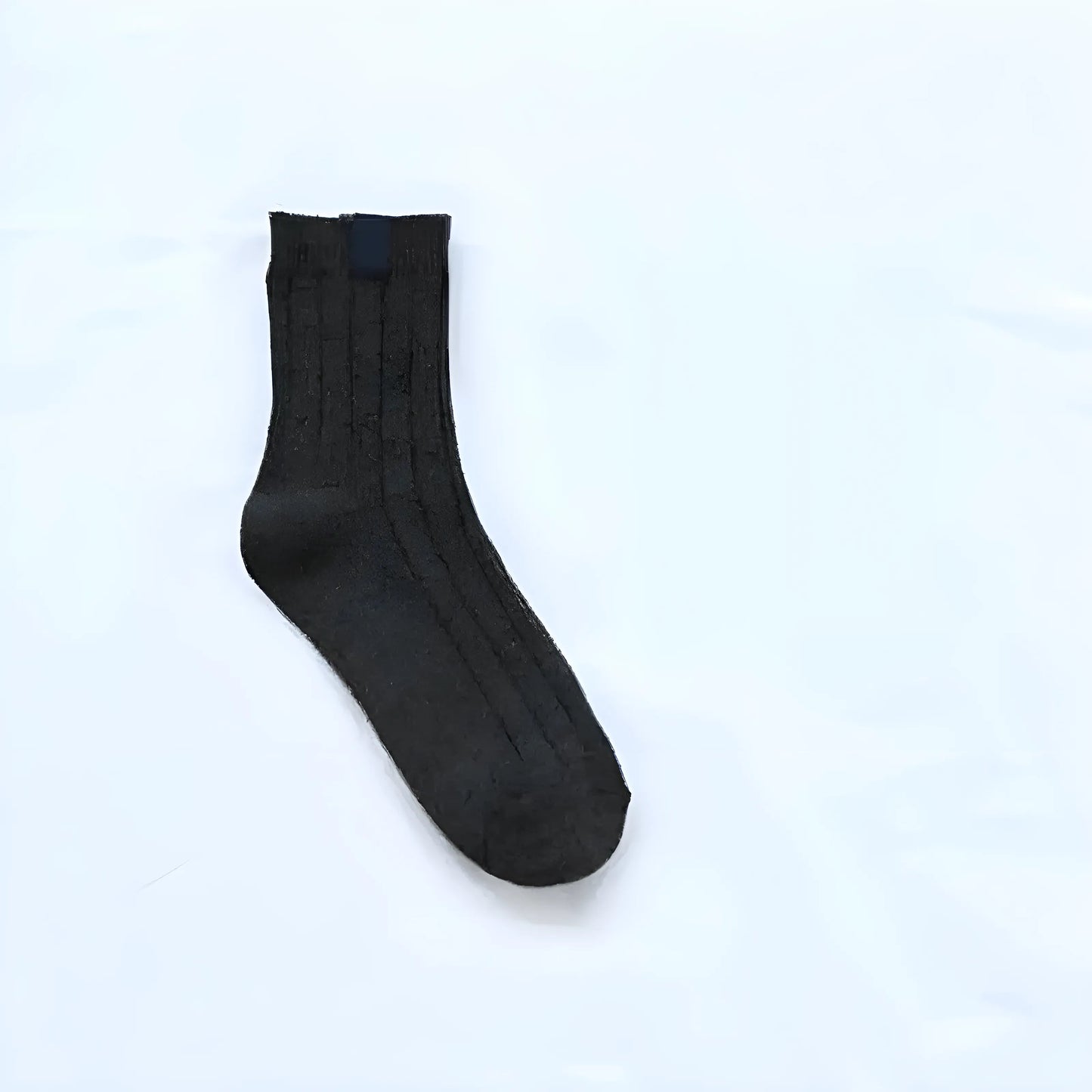 Dark Grey Striped Socks