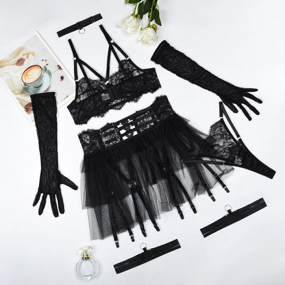 Lingerie set with lace details