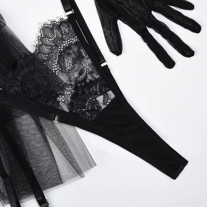 Lingerie set with lace details